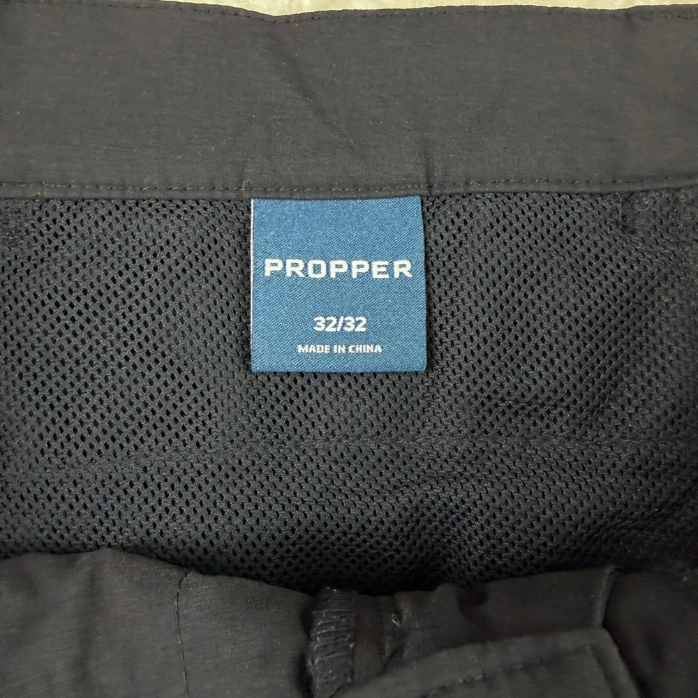 Propper Summerweight Tactical Pants Mens 32x32 Black Nylon‎ Ripstop Spandex